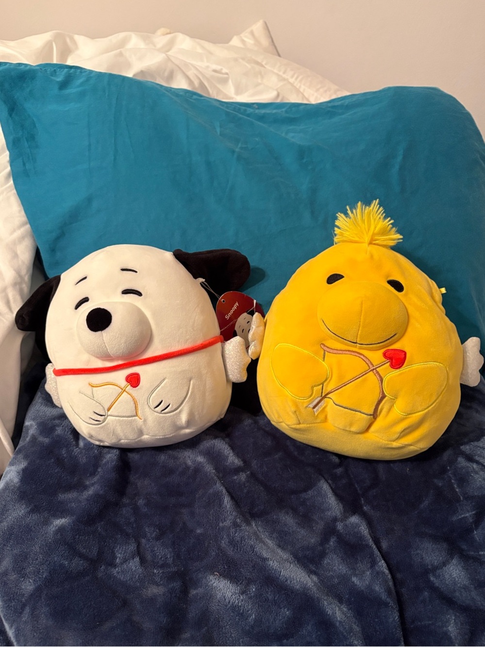 Squishmallows Peanuts Snoopy & Woodstock Valentines Duo